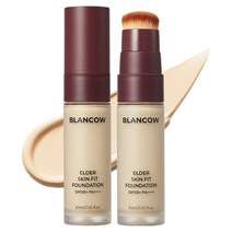 [추석특가]블랑카우 엘더 스킨핏 파운데이션 30ml SPF50+ PA++++, 옐로우베이지(23호), 2개