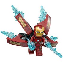 [국내당일발송] 레고호환 미니피규어 아이언맨 마크50 Iron man mk50 레고 커스텀 피규어 중국 블럭 브릭, 화이트