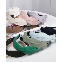 골지 꽈배기 물결 꼬임 반다나 머리띠 헤어밴드 9color