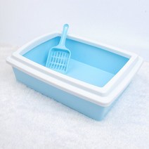 고양이모래 화장실 배변패드 먼지없는모래 화장실 반밀폐형 고양이 배변 애완 동물 상자 탈취제 키티 스플