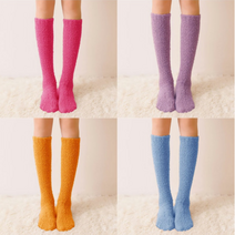 씨에카 수면양말 4+1 롱 무릎 여성 임산부 덧신