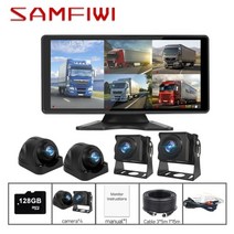 어라운드뷰 10.36 인치 5CH IPS 터치 분할 화면 AHD 모니터 주차 레코더 대형차, C2007-128G