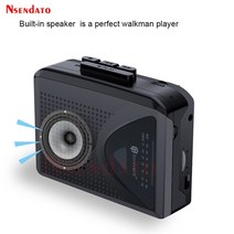 아이와 카세트 휴대용 카세트 라디오 플레이어 레코더 테이프 FM 3.5MM 내장 스피커 없음 PC, 한개옵션0