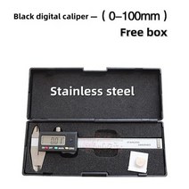 버니어캘리퍼스 노기스 유키 도구 150mm 100mm 전자 디지털 탄소 섬유 다이얼 게이지 마이크로미터 측정 도구 디지털 눈금자, 스테인 스틸100mma
