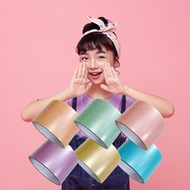 위너플랜 당신의공간 끊어짐 없는 테이프공 만들기 세트 4.8cm 6cm, 펄 오렌지 4.8cm