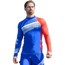 JETTRIBE 제트트라이브 피벗 남성 래쉬가드 수영 제트스키, Blue / Red, Small