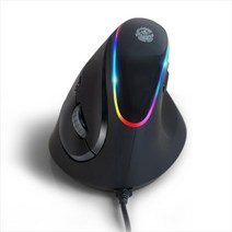 인체공학 버티컬마우스 i980 + 빈티지 국기 장패드 780x300x2mm 1:1 증정, 블랙