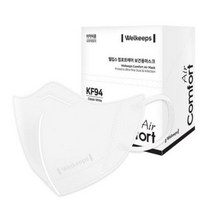 웰킵스 컴포트에어 보건용마스크 대형 KF94, 25개입, 1개, 얼스베이지