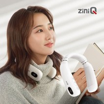 지니큐 휴대용 넥밴드 온열기 무선 목난로 넥워머 넥히터 온찜질, ZQ-X90[WHITE]