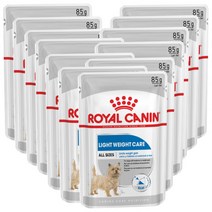 로얄캐닌 DOG 라이트 웨이트 케어 85g x 12개 비만견 체중관리 습식파우치