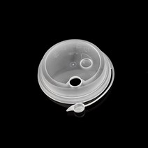무지 투명 리유저블컵 500ml 소량 업소용 핫컵 아이스컵 텀블러 내열 내냉 다회용컵, HP90-WIRE LID(투명무광)/뚜껑 [100개]