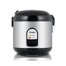 오야마 5컵 모든 스테인리스 밥솥, Stainless Black