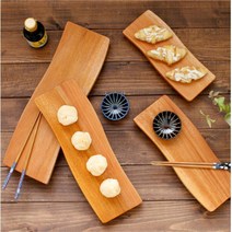 초밥 김밥 플레이팅 나무 스시 보드 접시 스시사라 주방 간식 개업 플레이팅도마, 중(30cm), 1개