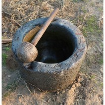 찹쌀떡 돌절구 떡방아 절구 체험 떡 반죽기 민속촌