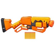 너프 NERF Roblox Adopt Me!: Bees! 레버 액션 다트 블래스터 회전 8다트 드럼 8개의 엘리트 게임 내 가상 아이템을 잠금 해제할 수 코드, Frustration Free Packaging