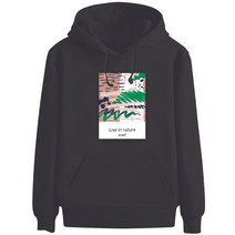 키밍 자연 아트 후드티 여자 남자 예술적 긴팔 맨투맨