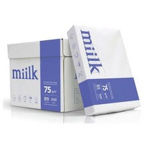 밀크 B5 75g 복사용지 1BOX 2500매/B5용지/복사지