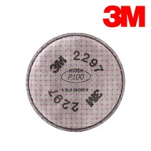 3M 방진마스크 특급 방진필터 2297 1set 분진마스크 분진필터 미스트