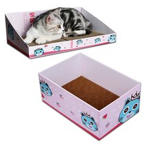 [퀸펫] 고양이 깜찍 블루캣 스크래쳐, 소파형 스크래쳐