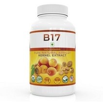 WB 100% 유기농 비타민 B17 쓴 살구씨 추출물 500mg/100캡슐