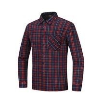 퍼스트스타 남성 데일리 기모 스판 체크 남방 R001 아웃도어 셔츠