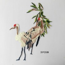 1 pc 새 피닉스 공작 크랜 자수 꽃 레이스 패브릭 패치 diy 옷 수리 배지 의류, Style 8, 1개