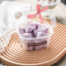 투명 손잡이 티라미수 보틀케이크 용기 플라스틱