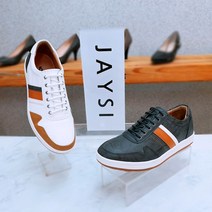 제이시 남자스니커즈 캐주얼 보트화 소가죽 3cm 운동화
