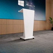 교회 강연대 단상 목사 연설대 예배 데스크 이동식, T001 - 블랙 단단한 우드 단상