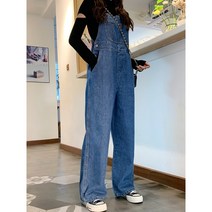 캔디짱 오버롤 멜빵 청바지