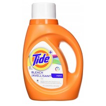 타이드 플러스 세탁 세제 1.36L 블리치 오리지널 Tide Plus Bleach Alternative Safe on Colors Liquid Laundry Detergent Original Scent 1.36 L (24 Loads), 1set