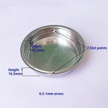 커피 부품 호환 51mm 단일 컵 머신 가정용 메이커 액세서리 용 가압 필터 바구니 스테인레스 스틸 분말 그릇