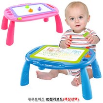그렸다 지웠다 IQ컬러보드 어린이집행사 유아교구 유아학습교구 유아학습보드 다용도책상 그림스케치북, 블루