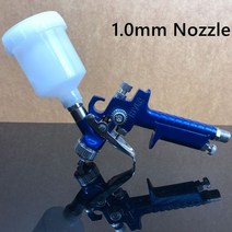 HVLP 미니 수리 스프레이 페인트 총 1.0mm 0.8mm 에어 브러시 에어리스 스프레이 건 페인트 자동차 공압 도구 에어 브러쉬 분무기 H2000 325987, CHINA, 1.0mm spray gun
