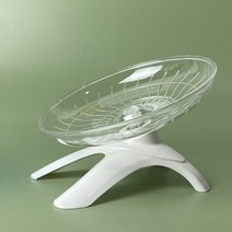 고양이 캣타워18 cm UFO 햄스터 스포츠 러닝 휠, 01 White