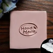 문자각인 금형수제 내추럴 글자 알파벳 꽃 잎 패턴 아크릴 클리어 스탬프 인감 투명 각인 비누 제작 장, 10 E Handle