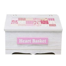 푸코 하트패치 1단 화장품수납함 화이트, 1개