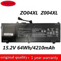 노트북 배터리 15 2v 64wh4210mah zo04xl z004xl hp zbook studio g3 g3 모바일 워크스테이션 시리즈용 기존, 없음
