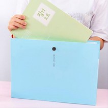 A4 과목별 보관파일 5개 칸 분류 파일철 문구 부동산계약서화일 클리어파일, 핑크