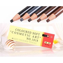 눈썹타투펜 문신 아이브로우 12pc 연필 컬러 소프트 코스메틱 아트 퍼머넌트 메이크업 방수 104, 블랙 3