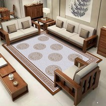 양털러그 새로운 중국 스타일 카펫 거실 복도 장식 넓은 지역 러그 클래식 티 테이블 소파 침실 침대 옆 바닥 매트 현대적인