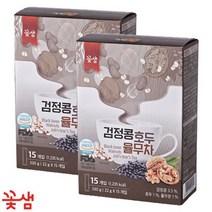 꽃샘 검정콩 호두율무15T +15T, 2개, 검정콩 호두율무차 2박스