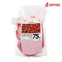 까로망 냉동 딸기청 1kg 10개, 단품