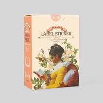 라벨스티커팩-24 리딩 종이스티커 명화스티커 사각스티커 스티커, 단품