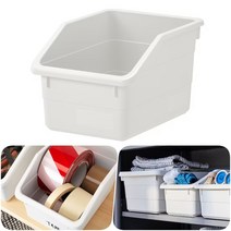 이케아 화이트 다용도 수납함 리빙 정리 박스 생활 용품 잡화 소품 보관 수납 트레이 통 함 인테리어 다용도실 멀티 포켓 바구니 주방 창고 서랍 진열 SOCKERBIT 소케르비트