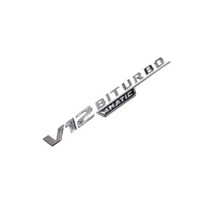 벤츠 BENZ 엠블럼 레터링 2017년형 바이터보 V8 V12 4MATIC, V12 BITURBO 4MATIC(실버 R)