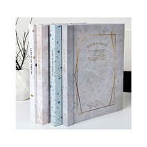 비팬시 양장 커플 포토 보관상자 보관함 보관통 형대용량 튼튼한 북 성장 대형 1P 첩, 그레이, 1개