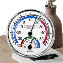 온도계 습도계 Wall Hygrometer Thermometer Multipurpose For Room Temperature Round Temp Humidity Sensor Mo, 단일옵션
