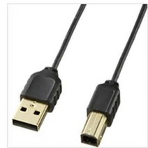 (K)초슬림 USB2.0 AM-BM 케이블 1M /초슬림 케이블 직경 2.5mm/ 2중 차폐 쉴드/ 트위스트 페어, 1
