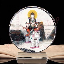 보현보살 문수보살 나무아미타불 개업고사상 부처상 불상 불교용품 순수한 손으로 그린 부처님 초상화 땅, 04 style 4_02 13cm